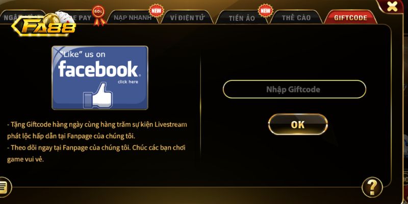 Code Fa88 3 Hướng dẫn cách nhập mã code Fa88 chính xác nhất