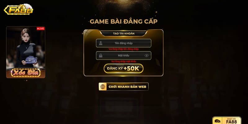 Đăng nhập Fa88 chỉ với 3 bước cực đơn giản cho tân thủ 1 Người chơi cần đáp ứng điều kiện của sân chơi Fa88